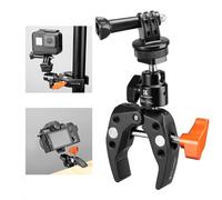 K&F CONCEPT Super Clamp avec Rotule 360°, Pince de Montage pour Caméra, Adaptateur à Dégagement Rapide pour GoPro, Moniteur de Caméra, Lumière LED, Charge Maximale 1,5 kg, Ouverture Maximale de 60mm
