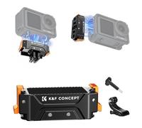 K&F CONCEPT Support Adaptateur Magnétique Compatible DJI Action 3/4/5 Pro | Extension magnétique avec vis en T et dégagement rapide en J, compatible DJI Osmo 360, PP06