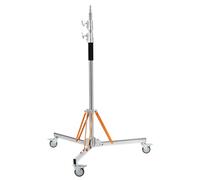 K&F CONCEPT Support Lourd 305cm avec roulettes pour Studio Photo | Acier inoxydable, roulettes 360°, charge 30kg, monolight softbox, base alu avec sac sable, TL11