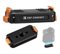 K&F CONCEPT Support Magnétique à Déverrouillage Rapide Compatible avec DJI Osmo Action 6/Osmo Nano, Base d'Extension en Alliage d'Aluminium avec Trou de Vis 1/4" pour Trépied, Stick à Selfie