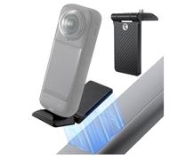 K&F Concept Support Magnétique Compatible avec Insta360 X5, Poignée Pliable, avec Trou à Vis 1/4" et Base Arca pour Trépied, Support pour Caméra d'action Insta360 X4/X3/GO 3/GO 2