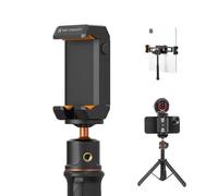 K&F Concept Support Smartphone Aluminium Clip Universal | Compatible iPhone 15/14/13/12 Pro Max, Mini, Air, Surface, Samsung Tab, double bouton - MS20