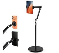 K&F CONCEPT Support Tablette Sol Bras Réglable 1,6m Base Lourde
