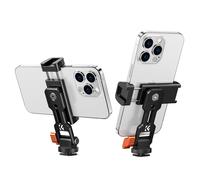 K&F Concept support téléphone rotatif et inclinable en métal avec double cold shoe