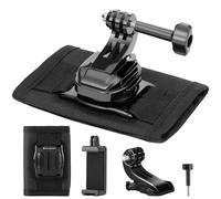 K&F CONCEPT Support Velcro Bretelle Sac Compatible avec GoPro DJI Osmo 360 | Vis en T, clip téléphone, dégagement rapide en J, compatible avec GoPro Hero, DJI Action, DJI Osmo 360, TW09