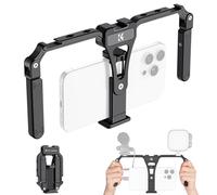 K&F Concept Support vidéo Pliable avec 3 Supports de Griffe, stabilisateur Compact avec vis 6,35 mm pour vlogging et Filmer, Compatible avec iPhone, Samsung, Google Smartphone