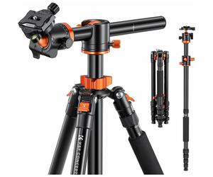 K&F Concept - T254A4+BH-28L Trépied avec Colonne Centrale Transversale