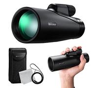 K&F CONCEPT Telescope Monoculaire 12X50 HD BAK4 Prisme Revêtement Multicouche Téléscope avec Interface Trépied pour Observation Oiseaux, Chasse, Randonnée, Concert
