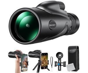 K&F Concept Télescope monoculaire HD 8-32X50 Zoom continu avec Clip pour téléphone Portable pour l'observation des Oiseaux, la Chasse, la randonnée, Le Concert