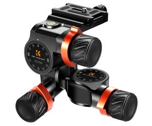K&F Concept tête de trépied panoramique précise à 3 axes avec système de réglage fin