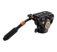 K&F CONCEPT Tête fluide, tête fluide pour trépied avec panoramique flexible à 360° et +90°/-75°, tête vidéo fluide légère, lisse et soyeuse, support de tête de trépied stable Charge maximale 8 kg