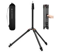 K&F Concept 200cm Fotografie Lichtstativ, Reversible Alu Lampenstativ Quick verstellbare, Umkehrbares Handy Stativ w/ 1/4" Schraube & Stativtasche für Strobe Licht Kamera Softbox, 11 lb/5kg Dernier