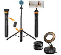 K&F Concept Trépied Magnétique pour Téléphone Portable + Support Téléphone Voiture Magnétique