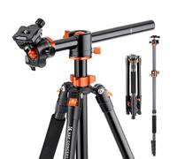 K&F Concept Trépied Appareil Photo 183cm Monopode Voyage en Aluminium avec Rotule Panoramique 360° Bras Articulé pour Téléphone DSLR Vidéo Camescopes Charge 10kg S211