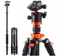 K&F Concept Trépied/Monopode Appareil Photo 175cm, Trépied Caméra Professionnel, Trépied Voyage en Aluminium pour DSLR