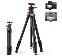 K&F Concept Trépied appareil photo 162 cm Aluminium Rotule Ball Arca-Swiss Support smartphone/tablette