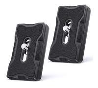K & F-Trépied pour appareil photo Concept,dégagement rapide,plaque de montage,infraction avec vis standard de 1/4 pouces pour trépieds,rotule pour appareil photo - Type 2PCS Tripod Plate