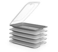 K&G Set de 4 boîtes de conservation pour charcuterie Boîtes de conservation empilables de haute qualité avec plateau de service intégré Boîtes de conservation pour le réfrigérateur X6 couleurs III.