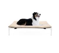 K&H PET PRODUCTS av2023-K&H kh Original Pet Products Coussin en Micropolaire pour Animal de Compagnie Marron Clair 801c055b surélevé pour Chien (lit Vendu séparément), Peau, Large (30 x 42 in)