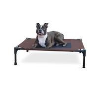 K&H Pet Products Lit surélevé pour Chien Chocolat/Noir Taille M 63,5 x 81,3 x 17,8 cm