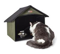 K&H Pet Products Outdoor Kitty Salle à Manger Olive 14 X 20 X 16,5 Pouces