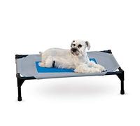 K & H Pet Products Panier rafraîchissant pour Animal Domestique Gris/Bleu Taille M/63,5 x 81,3 cm