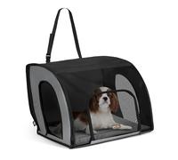 K&H Pet Products Siège Auto fermé pour Animaux de Compagnie, siège Auto de Voyage, parois Souples, Coussin Lavable, entrées Multiples, fenêtres en Maille, Taille M, 61 x 48 x 43,2 cm
