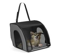 K&H Pet Products Siège Auto fermé pour Chien et Chat, Transport sécurisé, siège Auto de Voyage, parois Souples, Coussin Lavable, entrées Multiples, fenêtres en Maille, Taille S, 43,2 x 40,6 x 38,1 cm