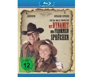 K.HEPBURN/JOHN WAYNE/+ - MIT DYNAMIT UND FROMMEN SPRUECHEN BLU-RAY WESTERN NEUF