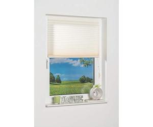 K-home 191075 Como Store occultant plissé à Coller Crème, Beige, 70 x 130 cm