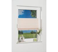 K-home 828135 Klemmfix Lucera Store plissé Fixation sans perçage, Blanc, 70 x 210 cm