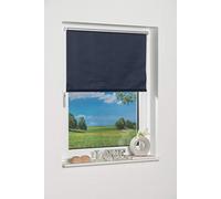 K-Home Klemmfix Mini Store occultant, Tissu, Bleu, 80 x 150 cm