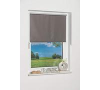 K-Home Klemmfix Mini Store occultant, Tissu, Gris, 80 x 150 cm