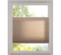 K-Home Klemmfix Store plissé Effet 3D Taupe 75 x 210 cm