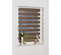 K-home Store Double Klemmfix « Madrid », Polyester, Moka, 90 x 150 cm (B x L)