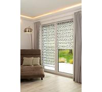 K-home Store Enrouleur Double Klemmfix imprimé Gris Pierre 90 x 150 cm