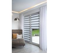 K-Home® Store Enrouleur Double Klemmfix Madrid sans perçage Dégradé de Couleurs Gris l 40 x H 200 cm