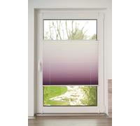 K-Home Store plissé Klemmfix dégradé de Couleur Bordeaux 120 cm x 130 cm (l x L)