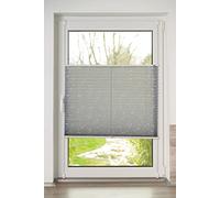 K-Home Store plissé Klemmfix imprimé Elba Gris 60 x 130 cm (l x L) Moderne