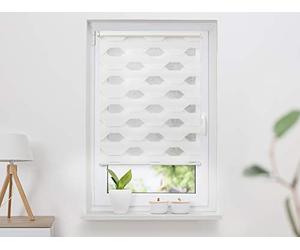 K-home Trapez Store Double, Weiß, 45 x 200 cm