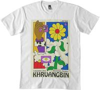 K-hruangbin Tour Art t Shirt Classic Breathable T Shirt Casual Round Neck Easy Tee Comfortable Tees White XL