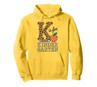 K is for Kindergarten Crayon léopard Premier Jour d'école Sweat à Capuche