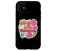 K is for Kindergarten Girls Teacher Back to School Women Coque pour iPhone 11