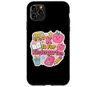 K is for Kindergarten Girls Teacher Back to School Women Coque pour iPhone 11 Pro Max