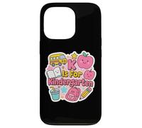 K is for Kindergarten Girls Teacher Back to School Women Coque pour iPhone 13 Pro
