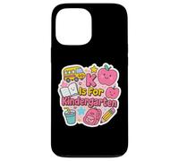 K is for Kindergarten Girls Teacher Back to School Women Coque pour iPhone 13 Pro Max