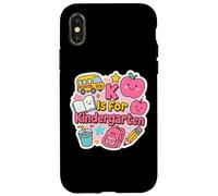 K is for Kindergarten Girls Teacher Back to School Women Coque pour iPhone X/XS