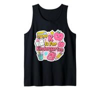 K is for Kindergarten Girls Teacher Back to School Women Débardeur