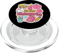 K is for Kindergarten Girls Teacher Back to School Women PopSockets PopGrip pour MagSafe