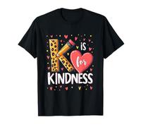 K is for Kindness Message Positif ludique Alphabet T-Shirt